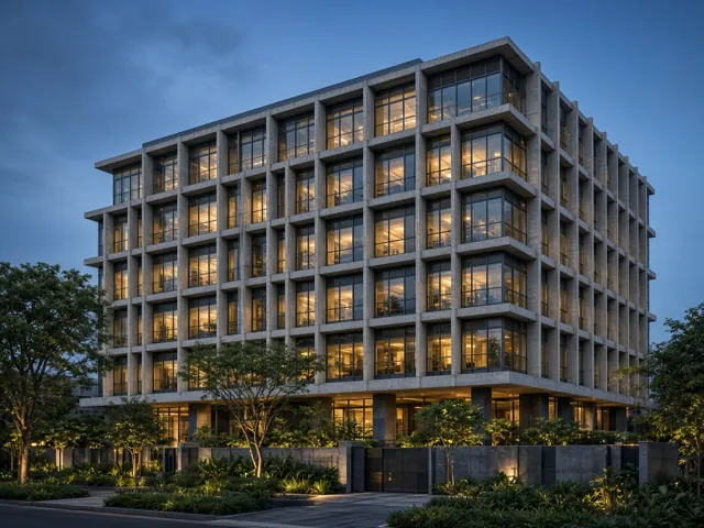 Completed office block